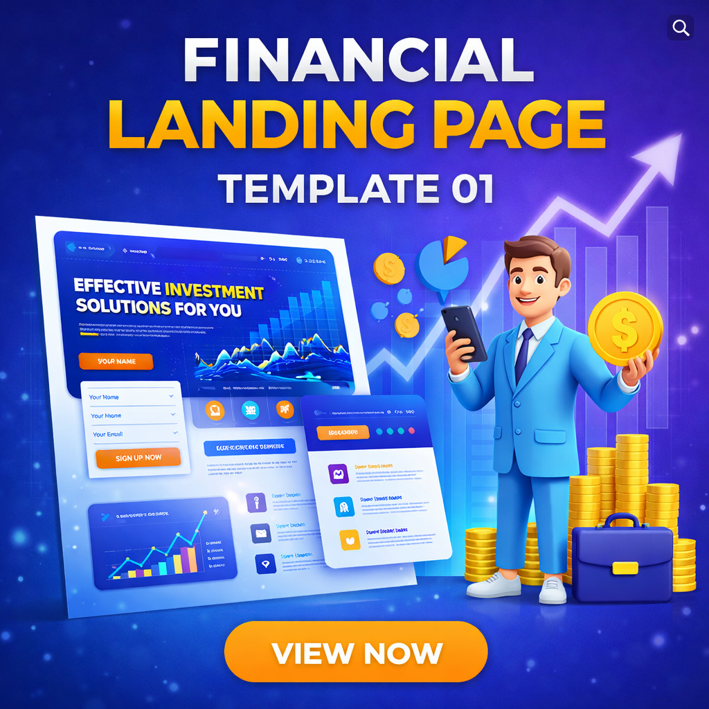 Financial Landing Page Template 01