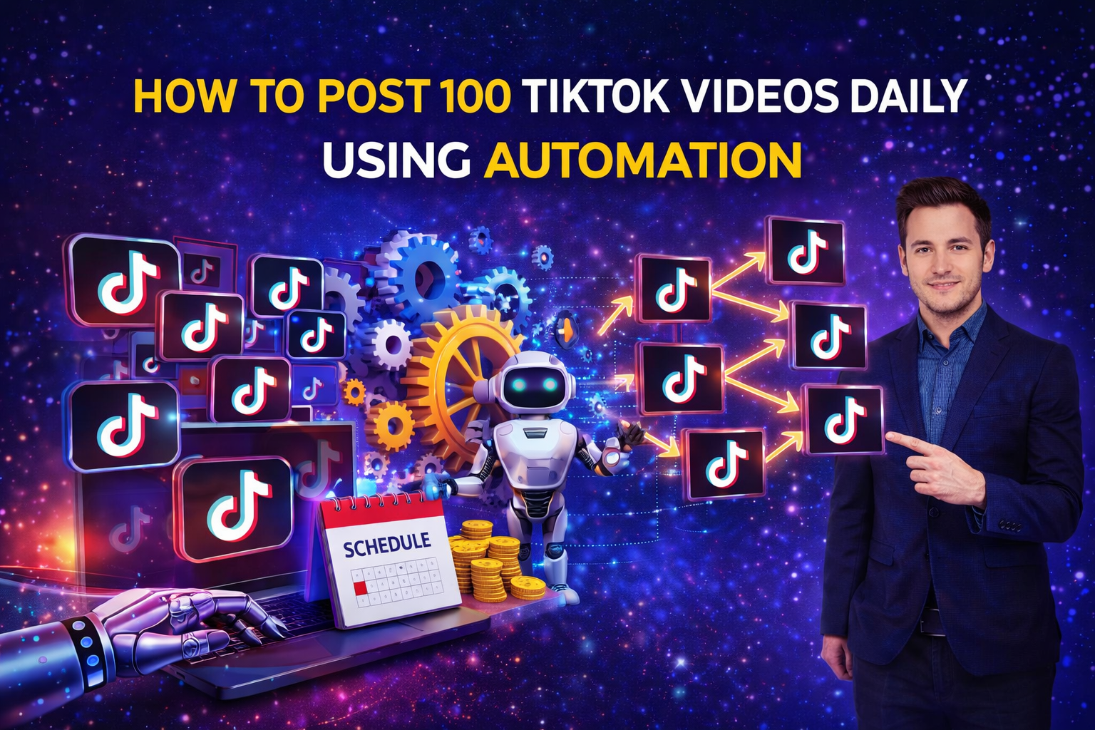 How to Post 100 TikTok Videos Daily Using Automation