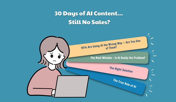 30 Days of AI-Generated Content… But Still No Sales? Here’s the Real Problem