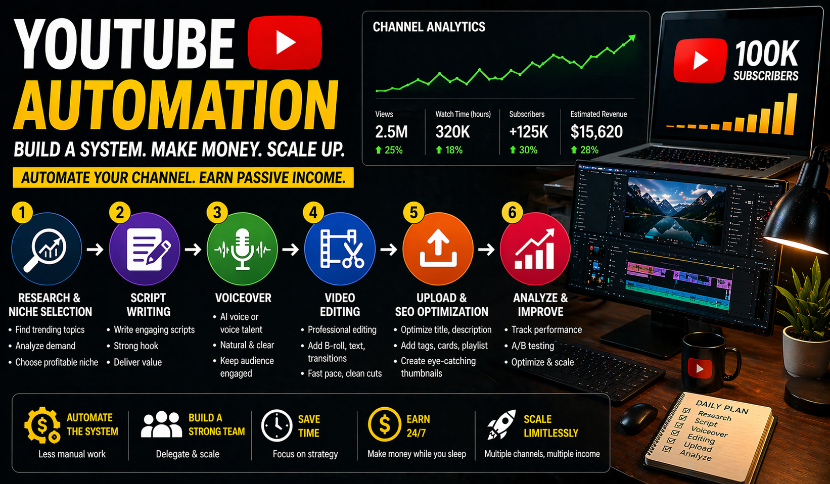 What Is YouTube Automation? How to Build a Scalable Income System