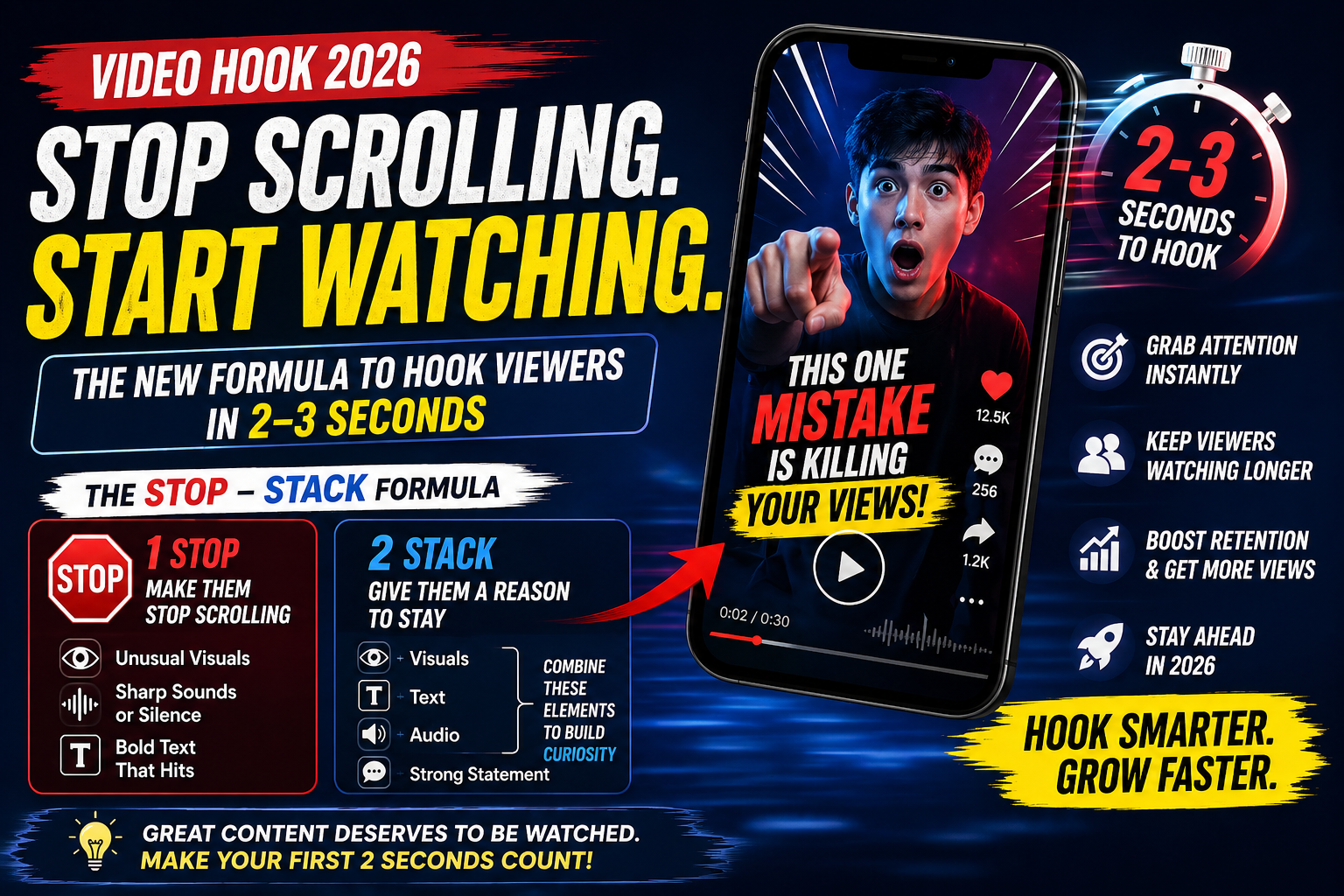Video Hooks in 2026: Why the First 2–3 Seconds Decide Everything