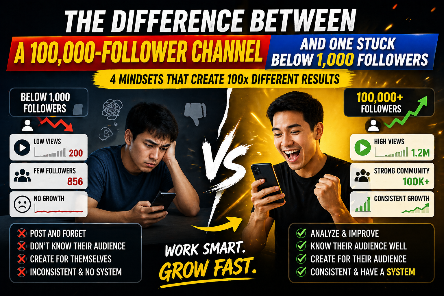 The Difference Between a 100,000-Follower Channel and One Stuck Below 1,000