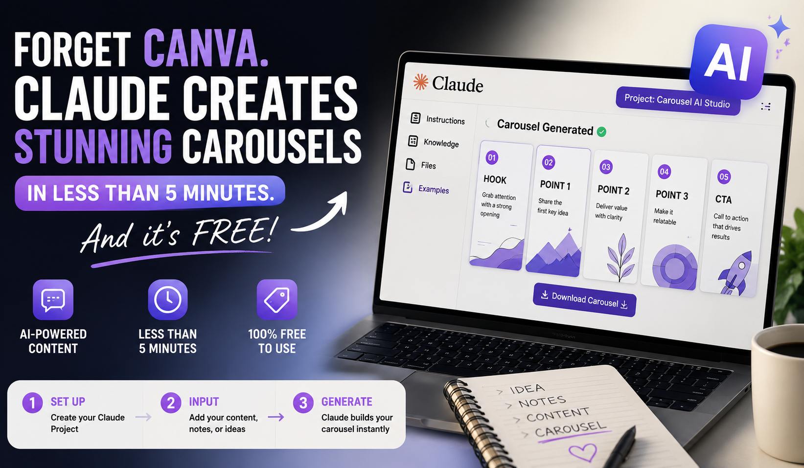 Forget Canva: Claude Can Create Professional Carousels in Minutes