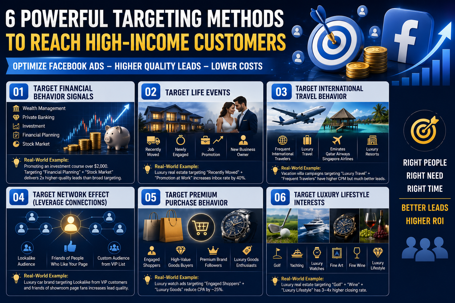 6 Advanced Facebook Targeting Methods to Reach High-Income Customers